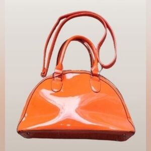 Vintage Y2K Patent Doctor Bag – Alma Inspired Structured Boston Style